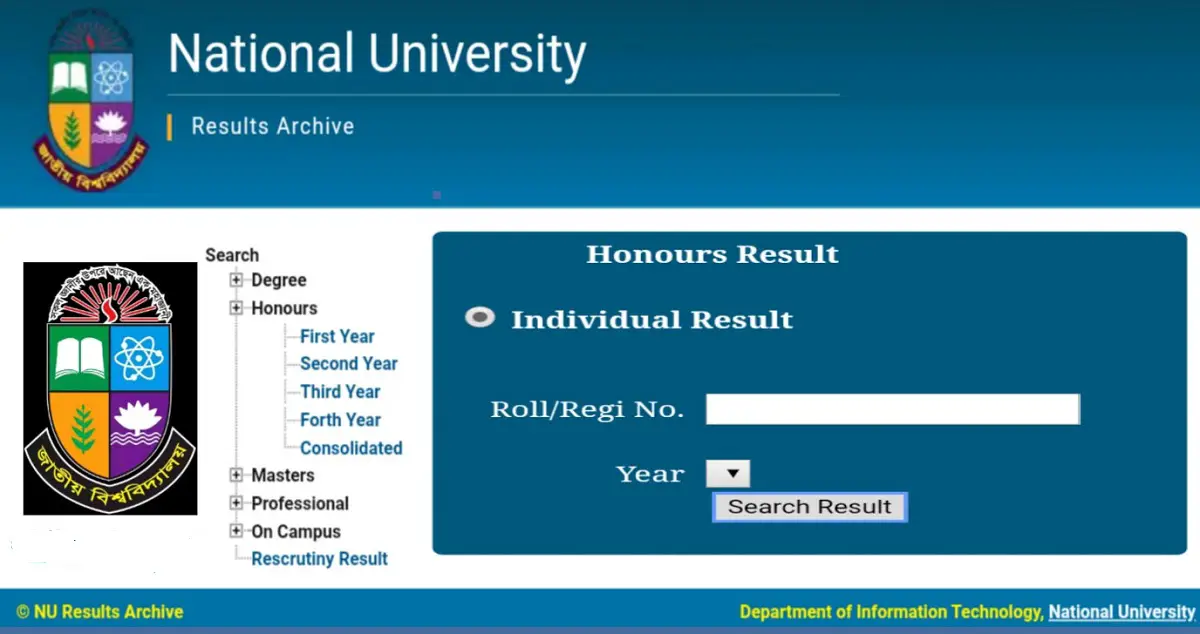 NU Degree Exam Result nu.ac.bd.results NU Degree Exam Result nu.ac.bd.results